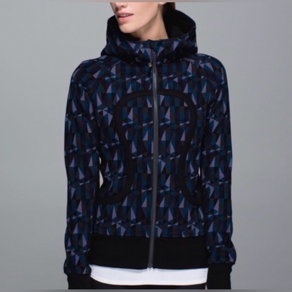 Lululemon Stained Glass Nightfall Scuba Hoodie Sz 4